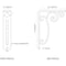 Ekena Millwork Avery Wrought Iron Bracket, (Single center brace), Antiqued Brass 1 1/2"W x 5 1/2"D x 8"H BKTM01X05X08SAVABS - alternate 7